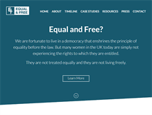 Tablet Screenshot of equalandfree.org